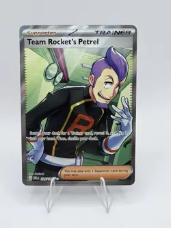 Pokemon Team Rocket's Petrel 226/182 Sv10: Destined Rivals Full Art Holo TCG - Image 1