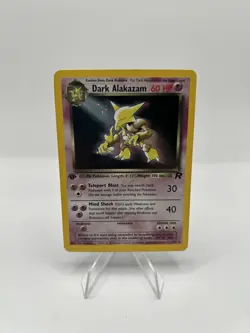 Pokemon TCG Dark Alakazam 1/82 Team Rocket Holo 1st Edition - LP - Image 1