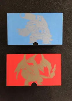 Pokemon XY Evolutions Charizard & Blastoise Empty ETBs Elite Trainer Boxes Only - Image 1