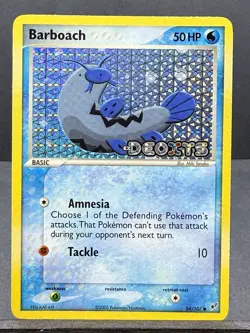 Barboach 54/107 Stamped Holo Ex Deoxys Pokemon 2005 Near Mint NM - Image 1