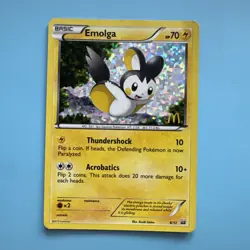 Emolga 6/12 Pokemon McDonalds 2012 Collection Holo TCG HP - Image 1