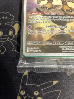 Pokemon TCG Alakazam MEP 009 Mega Evolution Black Star Promo Sealed - Image 2