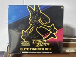 Pokemon TCG Sword & Shield Crown Zenith ETB Elite Trainer Box Factory Sealed - Image 1