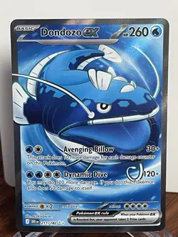 Pokemon TCG Dondozo EX 211/182 SV Destined Rivals Ultra Rare Full Art Holo - Image 1