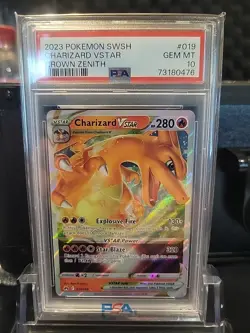PSA 10 CHARIZARD VSTAR 019/159 CROWN ZENITH POKEMON 🔥 - Image 1