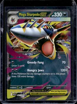 2025 Pokemon Phantasmal Flames Mega Sharpedo ex Double Rare #061/094 - Image 1