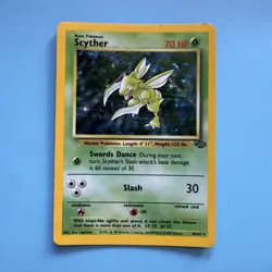 Pokemon TCG Scyther Jungle 10/64 1999 Holo Unlimited Holo Rare - Image 1