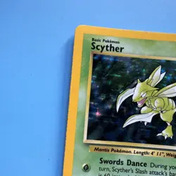 Pokemon TCG Scyther Jungle 10/64 1999 Holo Unlimited Holo Rare - Image 5