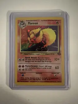 Pokemon TCG Flareon Jungle 3/64 Holo Unlimited Holo Rare - Image 1