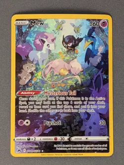 Mew GG10/GG70 Pokemon Crown Zenith: Galarian Gallery Holo NM - Image 1