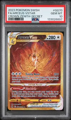 2023 POKEMON SWORD & SHIELD CROWN ZENITH SECRET FULL ART/ARCEUS VSTAR PSA 10 - Image 1