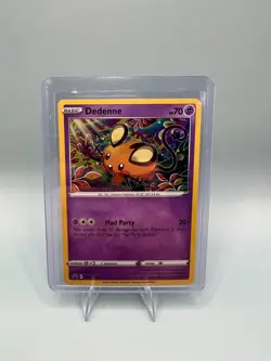Pokemon TCG Sword & Shield Dedenne SWSH080 Black Star Promo Cosmos Holo - Image 1