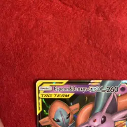 Espeon and Deoxys GX 72/236 Pokemon TCG Unified Minds Tag Team Ultra Rare - NM - Image 2