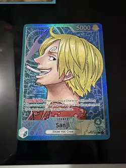 One Piece TCG Sanji Alternate Art OP02-026 Paramount War Foil, English - Image 2