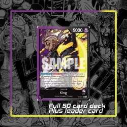 One Piece TCG King Complete Deck - OP08 - 51 Cards READY TO PLAY Animal Kingdom - Image 2