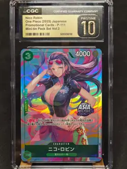 Nico Robin P-111 P Sealed Mini-tin Pack Set vol.2 One Piece Japanese CGC 10 - Image 1