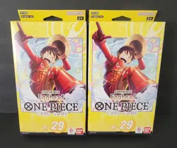 ONE PIECE TCG: EGGHEAD ENGLISH STARTER DECK ST-29 SEALED NEW LOT OF 2 - Image 1