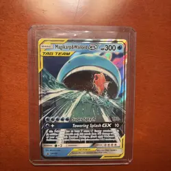 2019 Pokemon Sun & Moon Magikarp & Wailord GX Tag Team Black Star Promo SM166 - Image 1