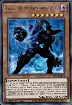 Radian, The Multidimensional Kaiju - Silver Ultra 1st Ed. BLC1-EN035 NM YuGiOh - Image 1
