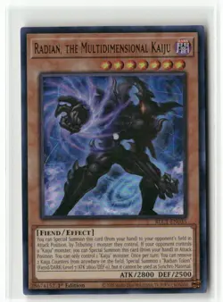 Yugioh Radian, the Multidimensional Kaiju BLC1-EN035 Ultra Rare 1st Ed NM - Image 1