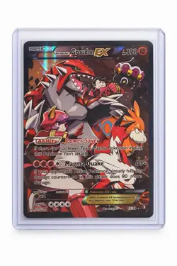 Pokemon TCG Team Magma's Groudon EX 15/34 Double Crisis Holo Ultra Rare Card - Image 1