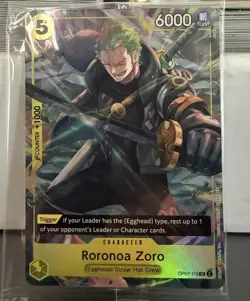 OP07-113 Roronoa Zoro Promo - Illustration Box- *SEALED* NM - Image 1
