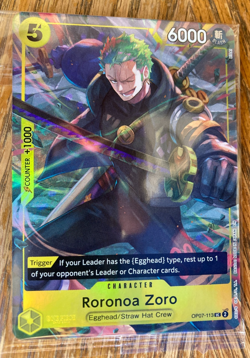 Roronoa Zoro OP07-113 Illustration Box Vol. 3 NM English One Piece Promo Sealed - Image 1