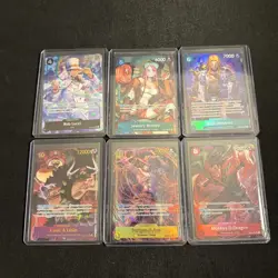 One piece tcg alt art lot 6 cards total All NM! - Image 1