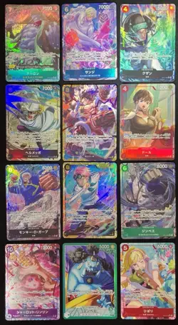 Japanese One Piece Alt Art Sec Lot Luffy Sanji Charlotte Kuzan Collection - Image 4