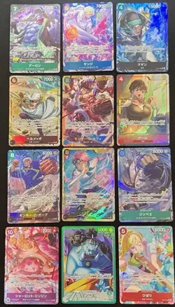 Japanese One Piece Alt Art Sec Lot Luffy Sanji Charlotte Kuzan Collection - Image 5