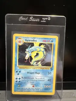Pokemon Card Gyarados 7/130 Holo Base Set 2 LP - Image 1