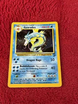Gyarados 007/130 Base Set 2 Holo Wotc Pokemon Card 1999 Played - Image 1