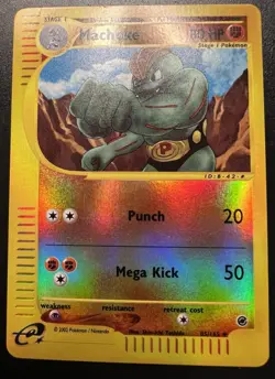 Pokemon Machoke Expedition Base Set Reverse Holo Uncommon 085/165 2002 TCG Card - Image 1