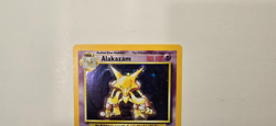 Alakazam 1 Base Set Unlimited Holo Rare Pokemon TCG HP Vintage Card - Image 2