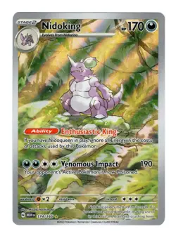Nidoking 174/165 2023 SV 151 MEW EN Pokemon Card NM - Image 1