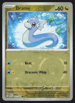 SV: Scarlet & Violet 151 Dratini #147/165 Reverse Holo Pokemon Card - Image 1