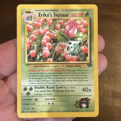 Erika's Ivysaur 41/132 Gym Challenge Regular Pokemon Card TCG old School WOTC - Image 1