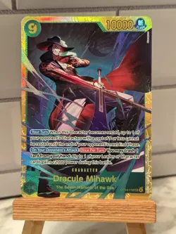 One Piece TCG The Azure Sea’s Seven Dracule Mihawk OP14-119 SEC English NM/M - Image 1