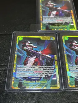 3X One piece TCG OP14-119 Dracule Mihawk (SEC) The Azure Sea's Seven (OP14) NM - Image 2