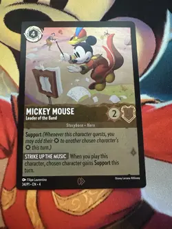 Mickey Mouse - Leader of the Band - 34/P1 - Lorcana Promo - Cold Foil - Image 2