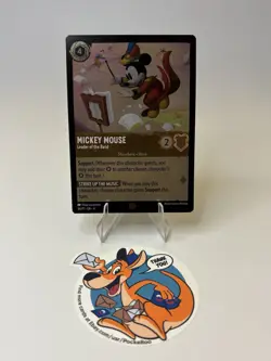 Mickey Mouse Leader of the Band 34/P1 Cold Foil Lorcana Card - Image 1