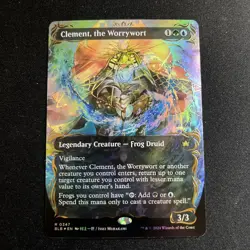 Mint/Near-Mint, English - 1 x MTG Clement, the Worrywort - Raised Foil - Borderl - Image 1