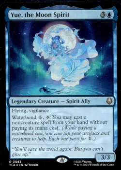 2025 Magic MTG Avatar The Last Airbender Yue The Moon Spirit Foil 0083 - Image 1