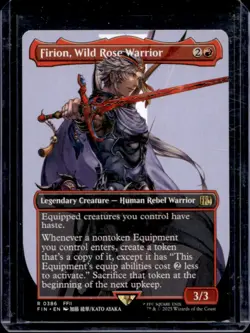 2025 Magic MTG Final Fantasy Firion Wild Rose Warrior BL Rare #0386 - Image 1