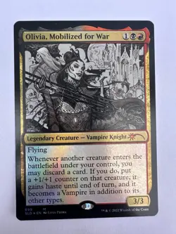 Olivia, Mobilized for War (Sketch Showcase) - FOIL - Secret Lair - Mint - Image 1