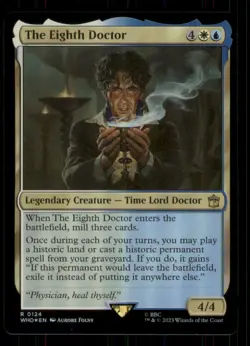 MTG - The Eighth Doctor -Universes Beyond: Doctor Who #124 Rare Foil LP - Image 1