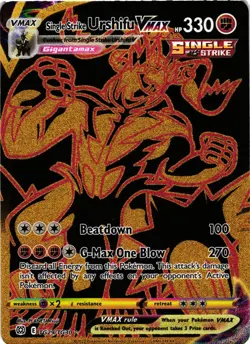 Pokemon TCG Single Strike Urshifu VMAX Brilliant Stars TG29/TG30 Holo Secret NM - Image 1