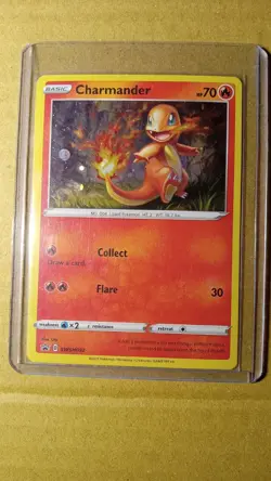 2021 POKEMON SWSH BLACK STAR PROMO #092 CHARMANDER-HOLO With SWIRL - Image 5