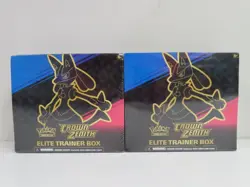 (2) Lot 2023 Pokemon Sword & Shield Crown Zenith Sealed ETB Elite Trainer Box - Image 1