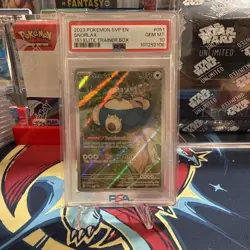2023 POKEMON SVP EN-SV BLACK STAR PROMO 151 ELITE TRAINER BOX SNORLAX PSA 10 - Image 1